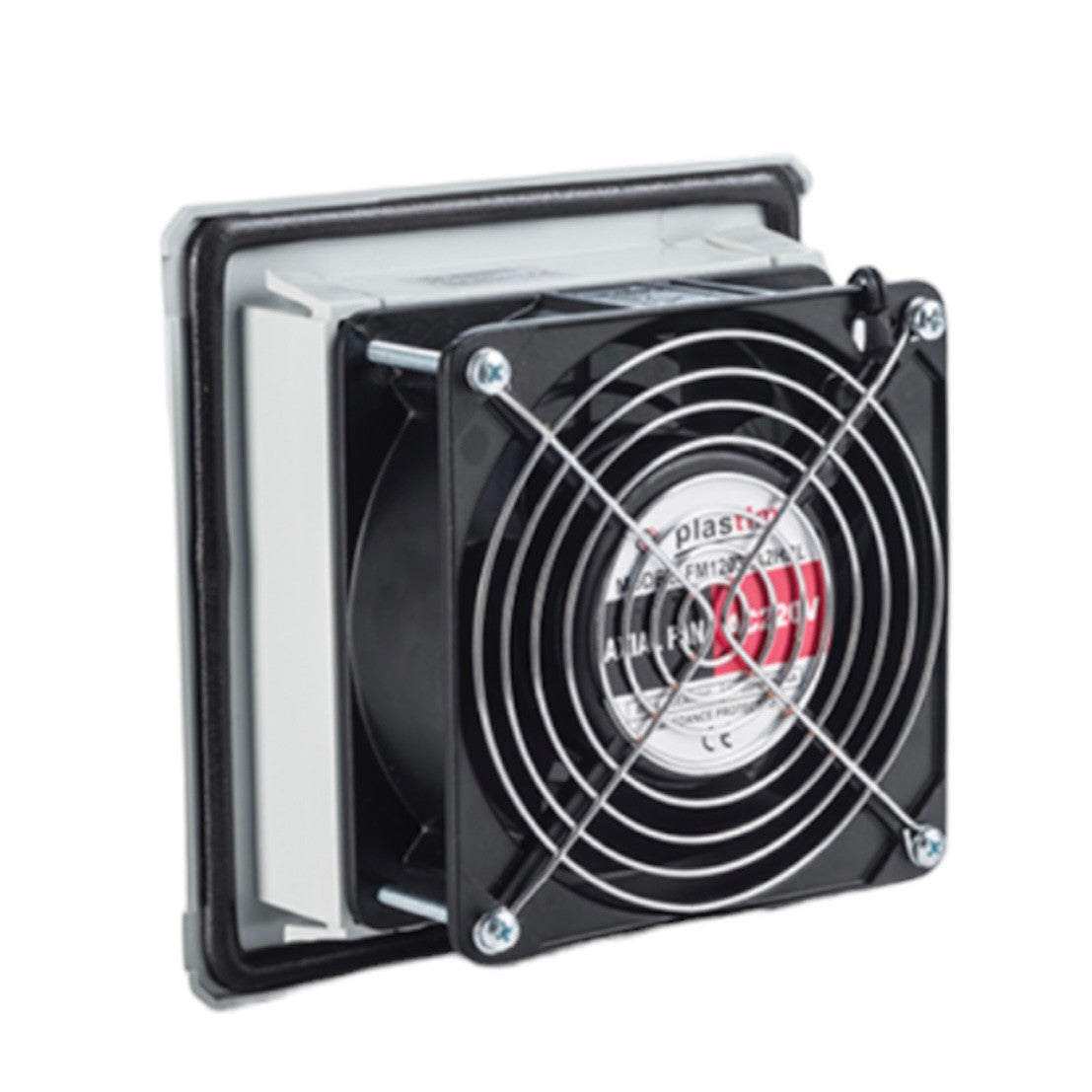 Ventilátor s filtrem, 30 (41) m3/h, 120x120, 230V 50/60Hz, IP54 PTF1000 Plastim