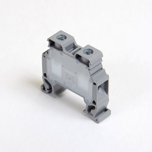 ONKA 10mm2 Šroubová kolejnicová spojka svorkovnice Terminál na DIN lištu 2-vodičová šedá, 1010042