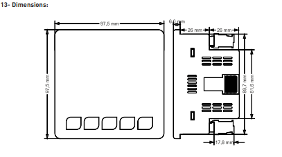 Analyzátor parametrů 3 fázové sítě proudů napětí frekvencí výkonu energie RS485