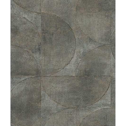 Tapeta Noordwand Vintage Deluxe Graphic Circle Look Metalická Zelená