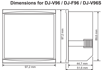 Čítač frekvence / čítač frekvence / panel měřiče frekvence digitální vestavěný 1-400Hz
