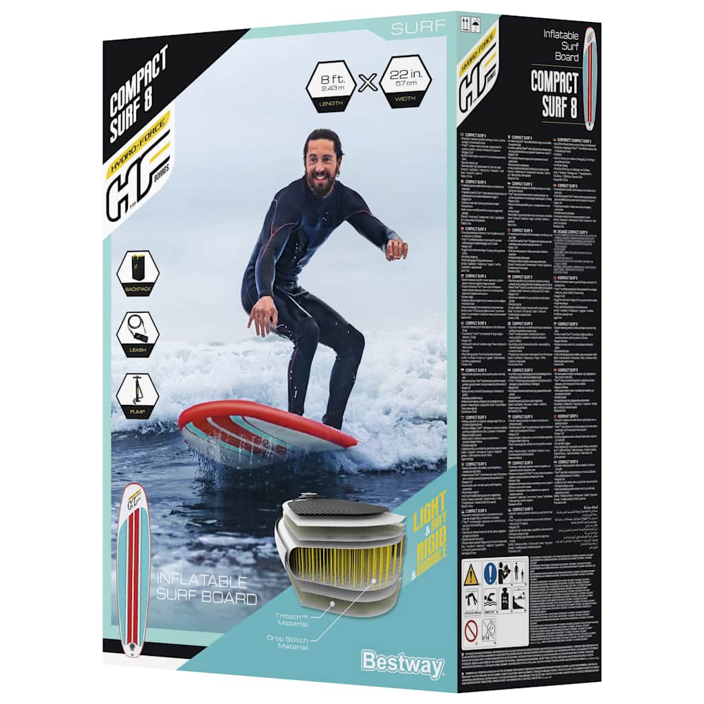 Bestway Hydro-Force Nafukovací Sup Compact Surf 8 243 X 57 X 7 Cm