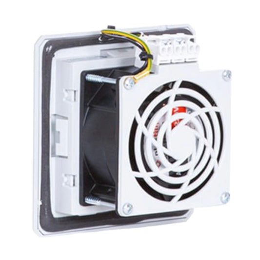 Ventilátor s filtrem + šruboba svorka, 30 (41) m3/h, 120x120, 230V 50/60Hz IP54 PTF1000T Plastim