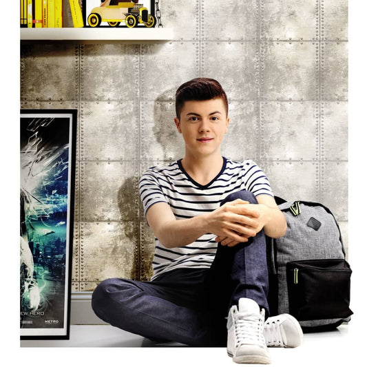 Urban Friends & Coffee Tapeta Betonové Bloky Šedo