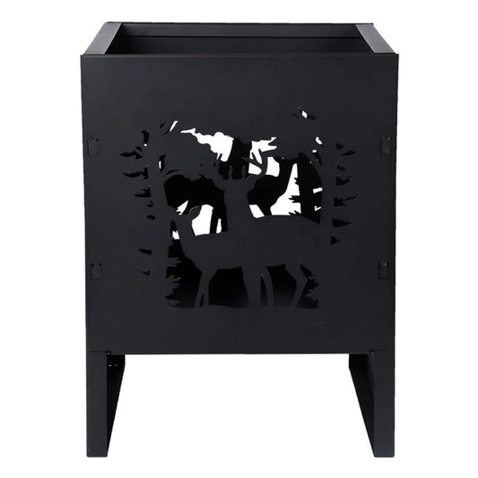 Esschert Design Ohniště S Jelením Motivem Čtvercové