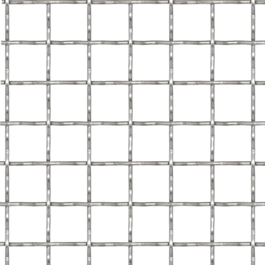 Zahradní Pletivo Vlnitá Mřížka Nerez Ocel Stříbrná