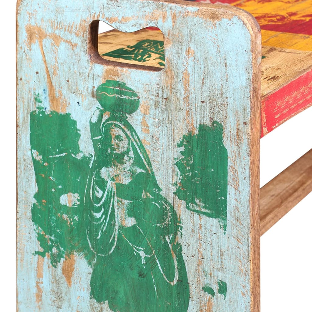 Cola Lavice Masivní Recyklované Dřevo 100 X 30 X 50 Cm