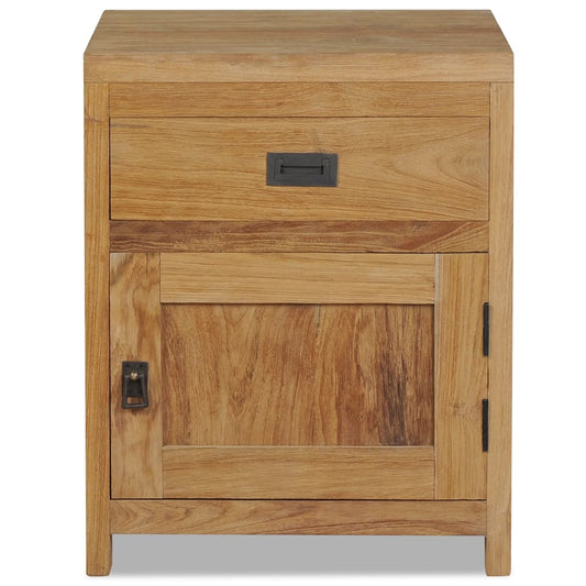 Noční Stolek Masivní Teak 40 X 30 X 50 Cm