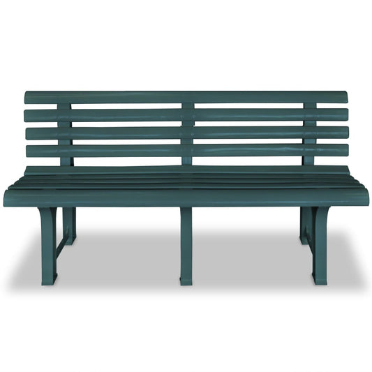 Zahradní Lavice 145,5 Cm Plastová Zelená