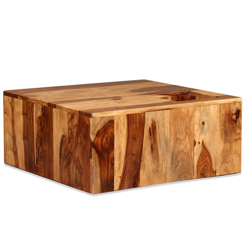 Konferenční Stolek Z Masivního Sheeshamu 70 X 70 X 30 Cm