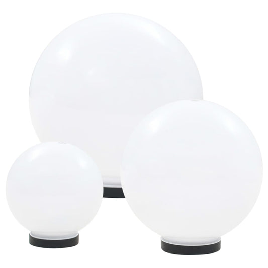Kulovitá Led Lampa Sada 3 Kusů Koule 20/30/40 Cm Pmma