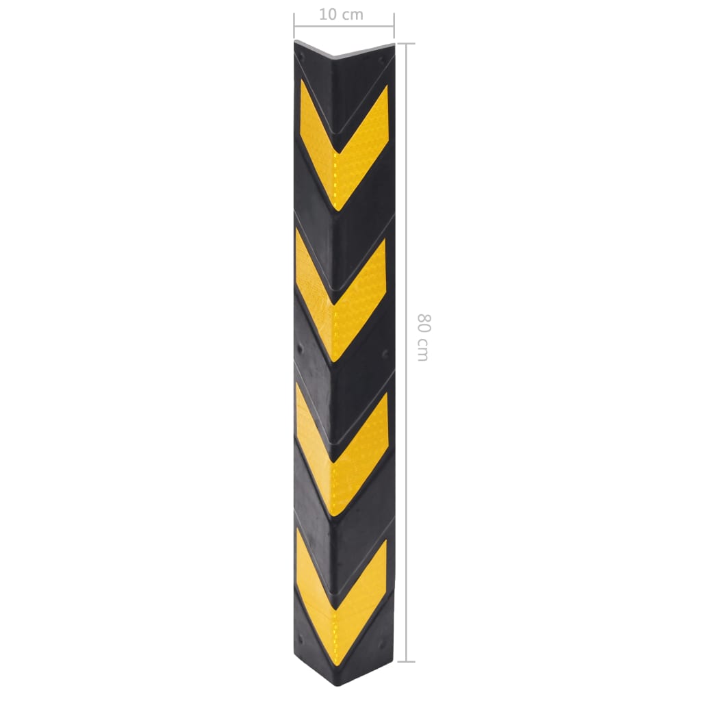 Reflexní Ochranné Profily Na Rohy 5 Ks Gumové 80 Cm