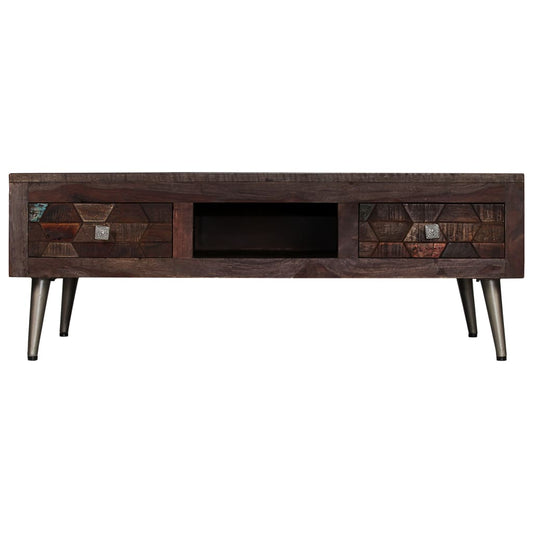 Konferenční Stolek Masivní Recyklované Dřevo 100 X 60 X 35 Cm