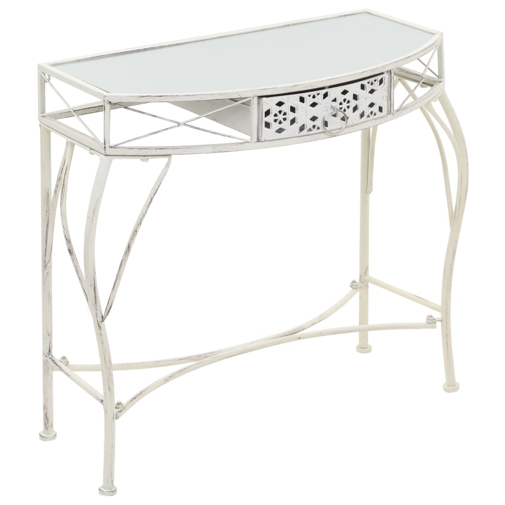 Odkládací Stolek Ve Francouzském Stylu Kovový 82X39X76 Cm Zlatý