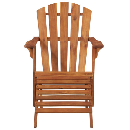 Zahradní Židle Adirondack S Podnožkou Masivní Akácie