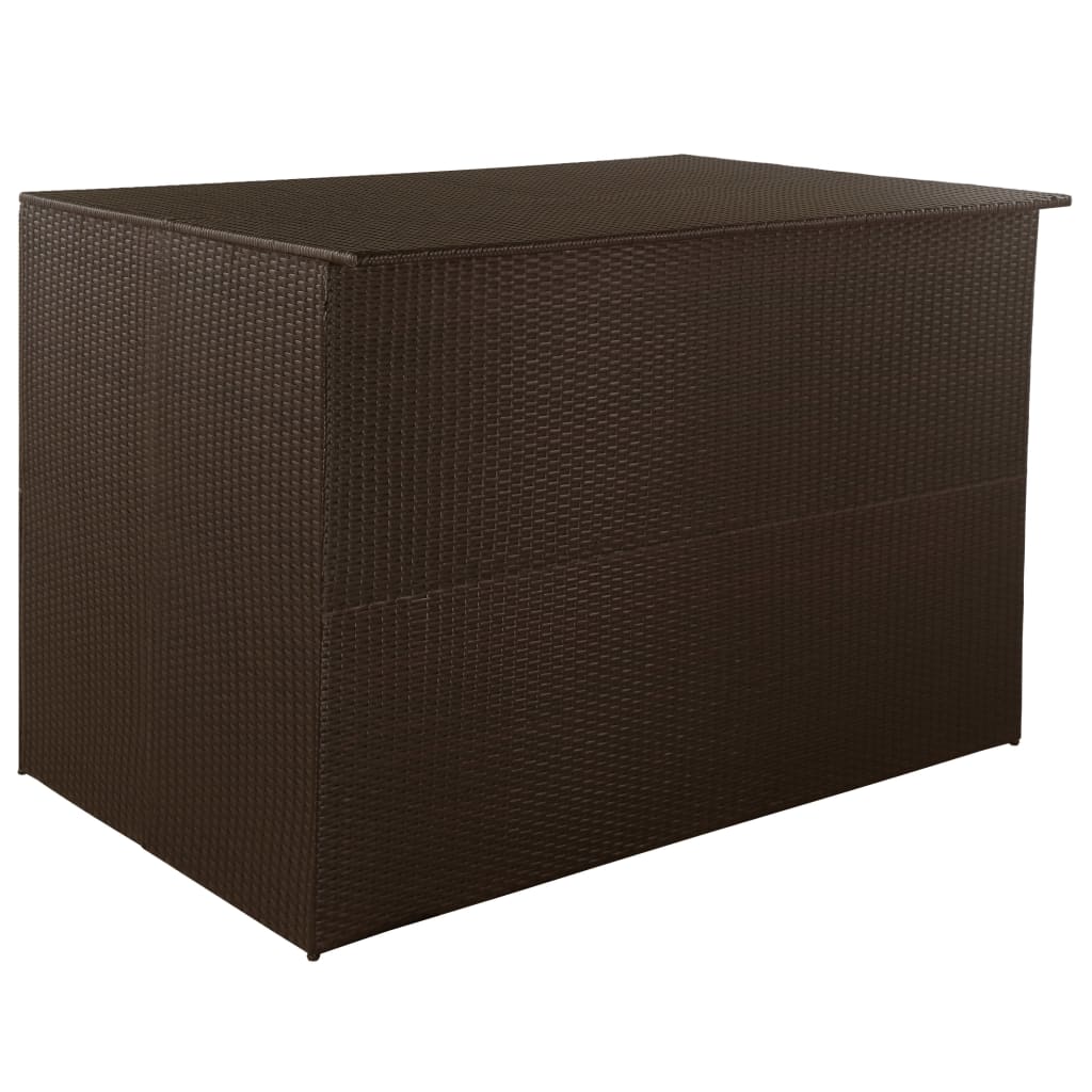 Zahradní Úložný Box Šedý 150 X 100 X 100 Cm Polyratan