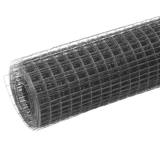 Pletivo Ke Kurníku Ocel Pvc Vrstva 25 X 0,5 M Šedé