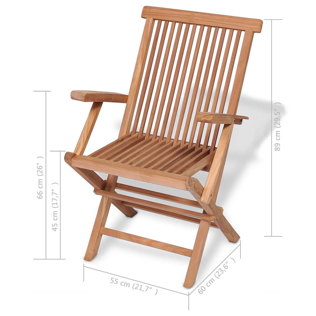 5Dílný Zahradní Jídelní Set Masivní Teakové Dřevo