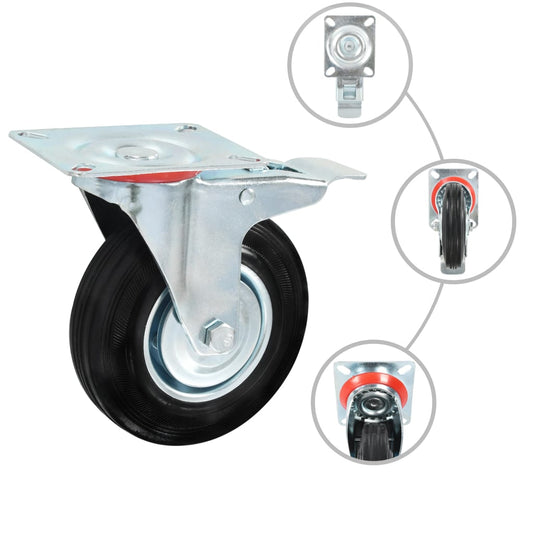 Otočná Kolečka 4 Ks 125 Mm