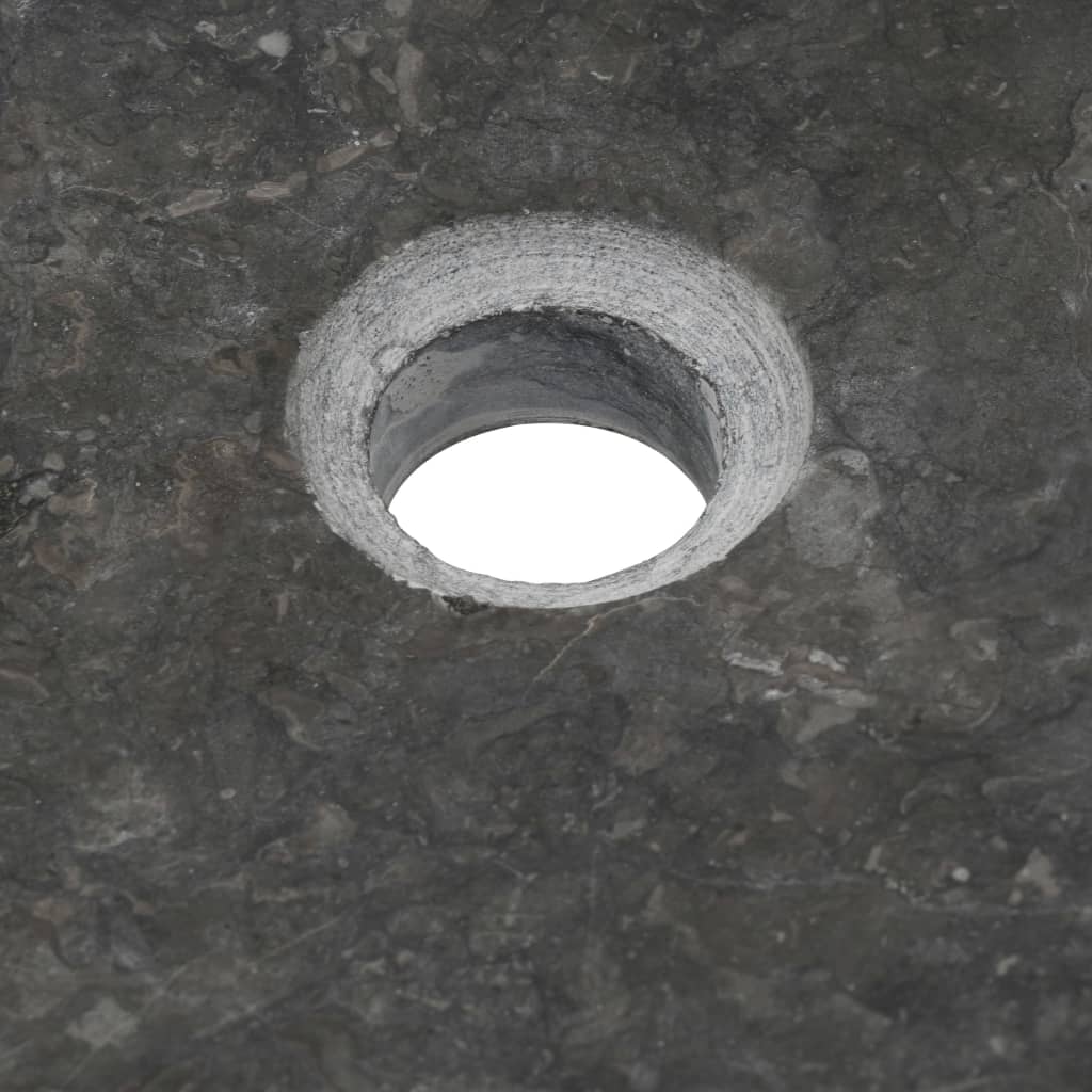 Umyvadlo 50 X 35 X 12 Cm Mramor Černé