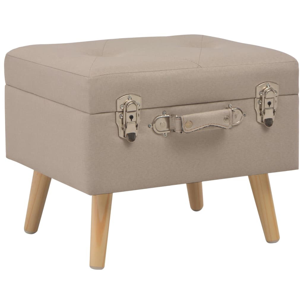 Stolička S Úložným Prostorem 40 Cm Textil
