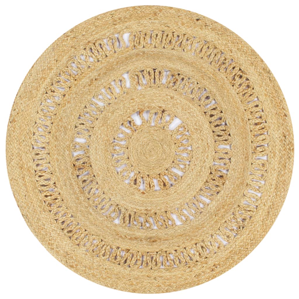 Ručně Vyrobený Koberec Ze Splétané Juty
