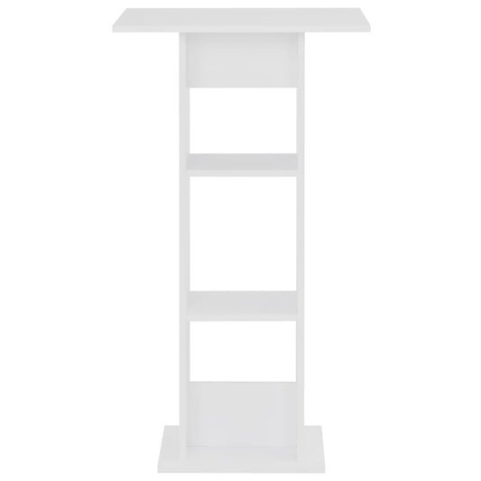 Barový Stůl Bílý 60 X 60 X 110 Cm