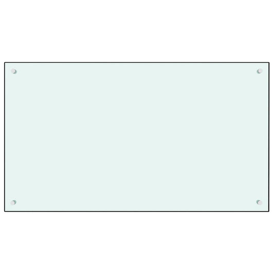 Kuchyňský Panel Bílý Tvrzené Sklo