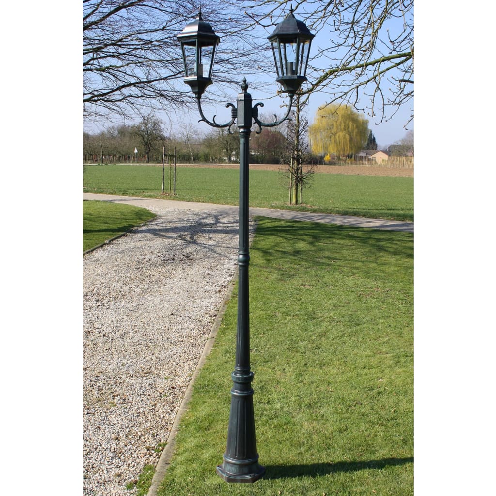 Zahradní Lampa Brighton Se 3 Rameny, 230 Cm, Tmavě Zelená / Černá
