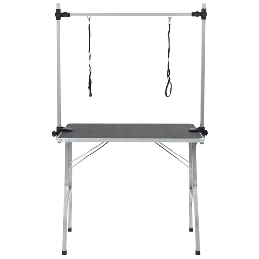 Stůl Na Úpravu A Koupání Psů A Koček Nastavitelný S 2 Smyčkami