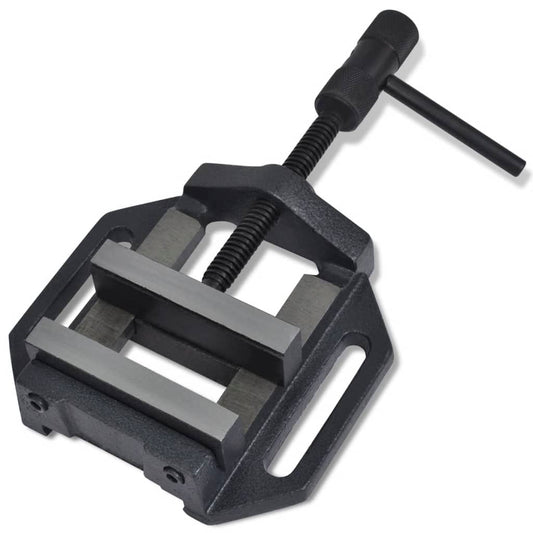 Svěrák Pod Vrtačku Ručně Ovládaný 90 Mm Stříbrná