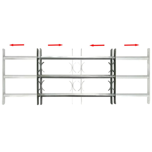 Nastavitelná Bezpečnostní Okenní Mříž Se 3 Příčkami 700–1050 Mm