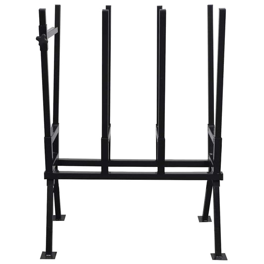 Černý Práškovaný Stojan Na Řezání Dřeva