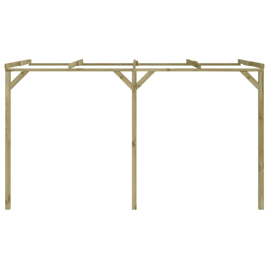Zahradní Pergola Ke Zdi 2 X 4 X 2,2 Cm Dřevo