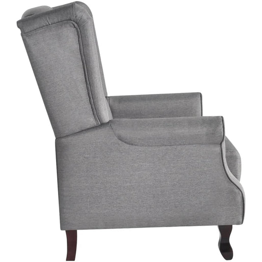 Křeslo Šedé Textil