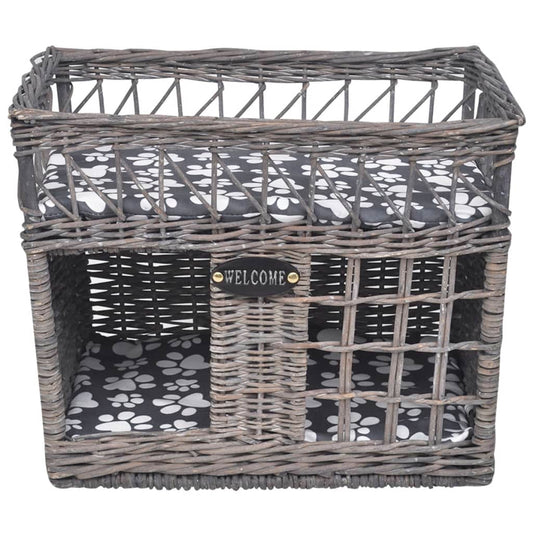 Kočičí Strom/Domeček/Pelíšek/Škrabadlo Vrbové Proutí Poduška Čtverec