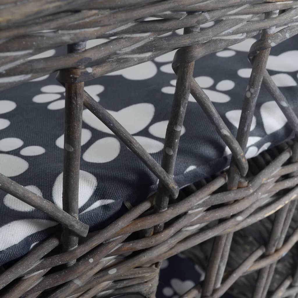 Kočičí Strom/Domeček/Pelíšek/Škrabadlo Vrbové Proutí Poduška Čtverec