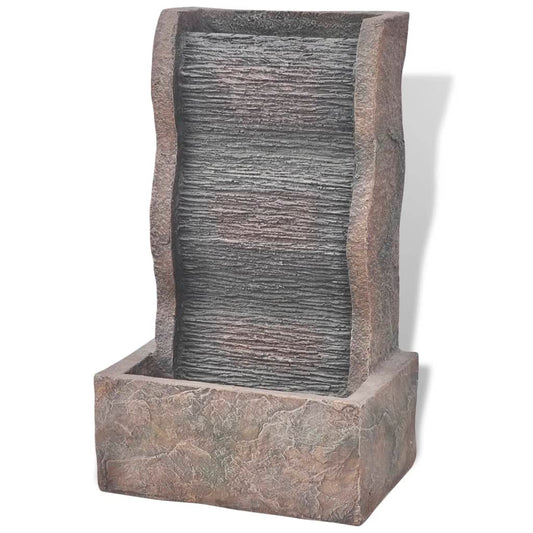 Interiérová Fontánka S Led Osvětlením, Polyresin