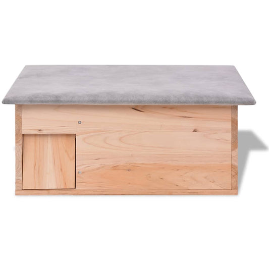 Domek Pro Ježka 45 X 33 X 22 Cm Dřevěný Krémová