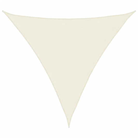 Plachta Proti Slunci Z Oxford. Látky Trojúhelník 5X5X5M Krémová