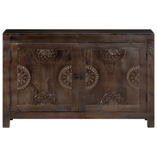 Příborník Vyřezávaný Design 110 X 35 X 70 Cm Masivní Mangovník