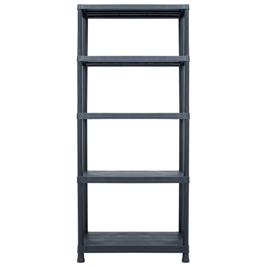 Skladový Regál Černý 500 Kg Plastový