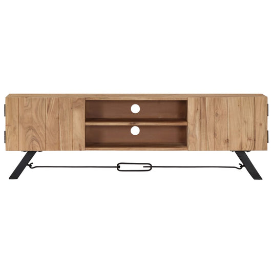 Tv Stolek 140 X 30 X 45 Cm Masivní Akáciové Dřevo