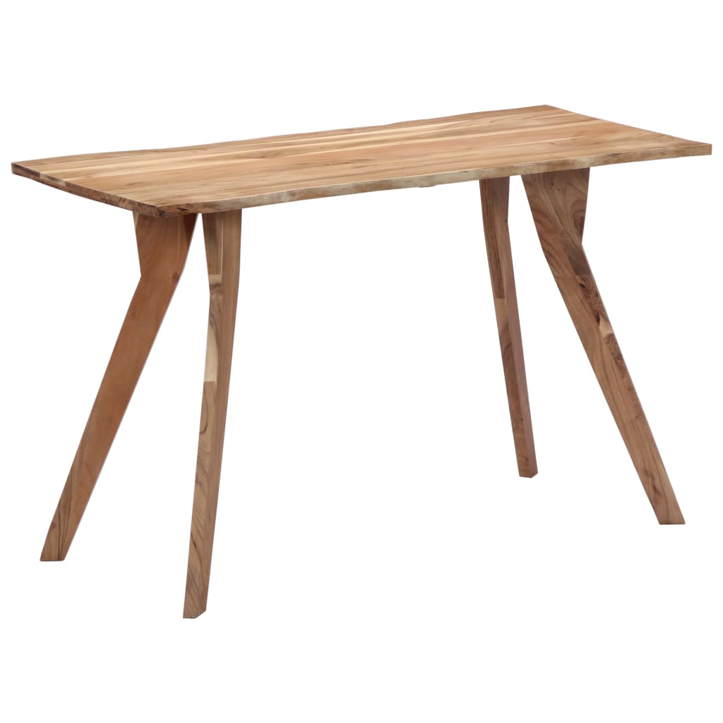 Jídelní Stůl 120 X 58 X 76 Cm Masivní Akáciové Dřevo