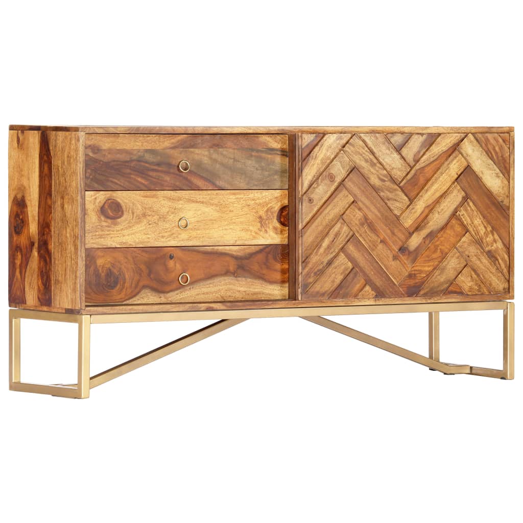 Příborník 118 X 30 X 60 Cm Masivní Akáciové Dřevo