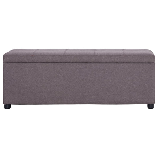 Lavice S Úložným Prostorem 116 Cm Taupe Polyester