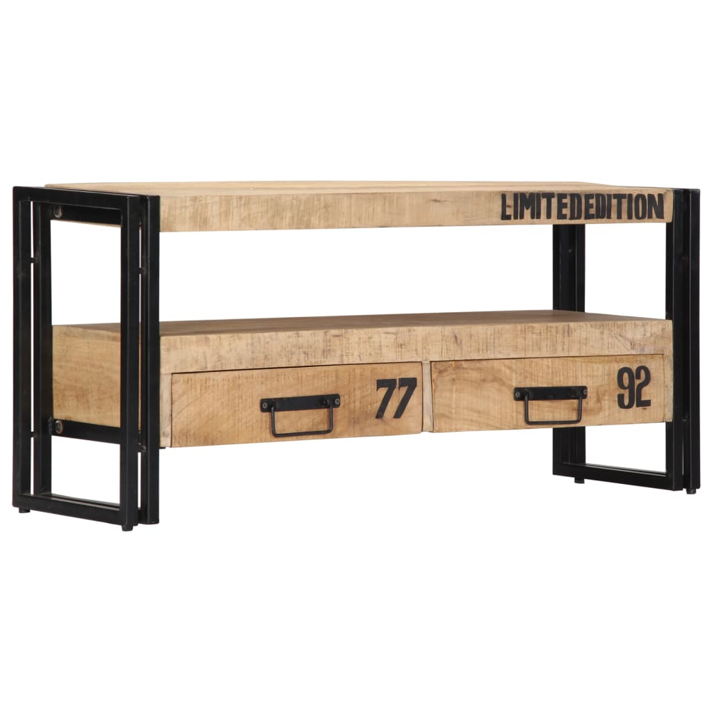 Tv Stolek 100 X 30 X 45 Cm Masivní Mangovníkové Dřevo