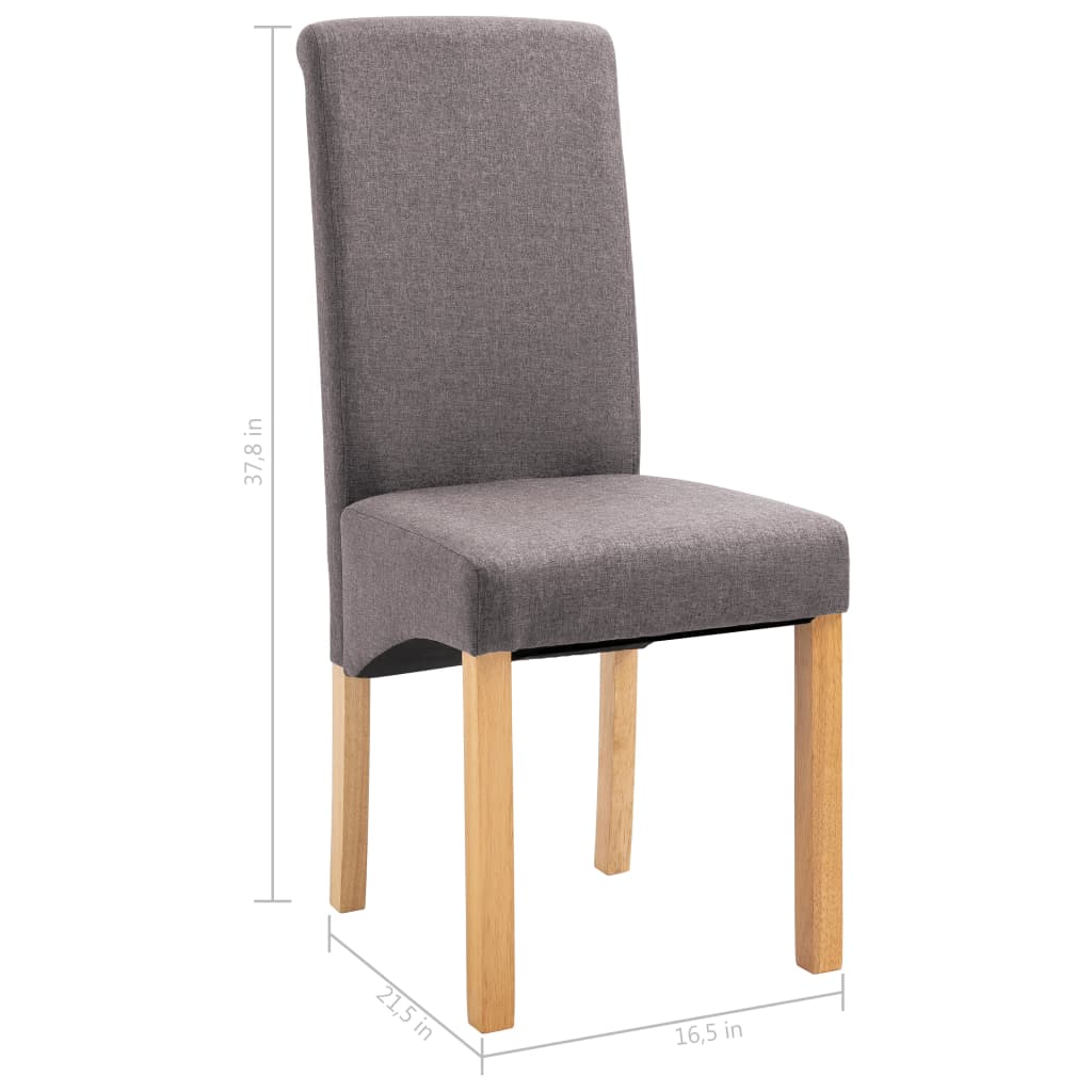 Jídelní Židle 4 Ks Textil