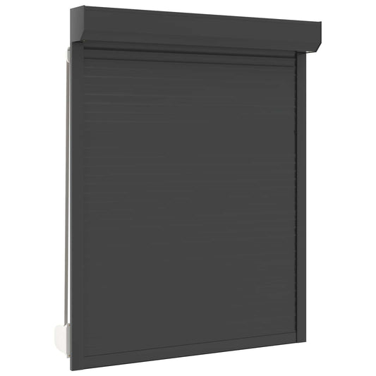 Roletové Žaluzie Antracit 120 X 150 Cm Hliník A Polyuretan