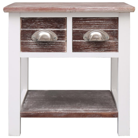 Odkládací Stolek Hnědý 40 X 40 X 40 Cm Dřevo Pavlovnie